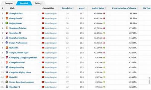 中超身价排行榜_中超身价排行榜2023